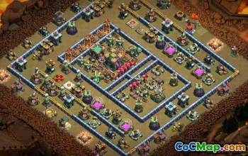 COC Town Hall 14 Baslayouter: Hem, jordbruk och trofékartor #13932