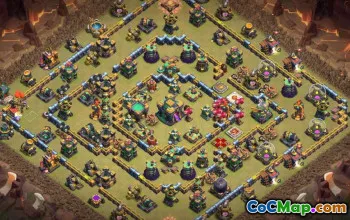 COC Town Hall 14 Baslayouter: Hem, Trophy & Farming Maps #14952