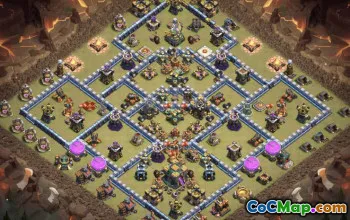 COC Town Hall 14 Base Düzenleri: Ev, Kupa ve Savaş Haritaları #14710