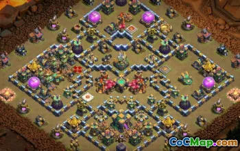 COC Town Hall 14 Base Düzenleri: Ev, Kupa, Savaş Haritaları #14830