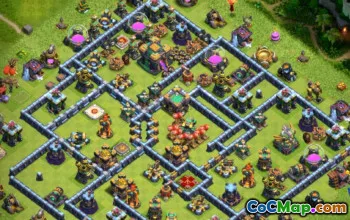 COC Town Hall 14 Base Düzenleri: Ev, Kupa ve Savaş Haritaları #14834