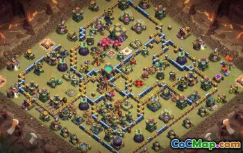COC Town Hall 14 Base Düzenleri: Ev, Kupa ve Savaş Haritaları #14957