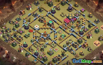 COC Town Hall 14 Base Düzenleri: Ev, Kupa ve Savaş Haritaları #14961