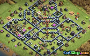 CoC Town Hall 14 Base Layouts: Home, Trophy & War Maps #15218