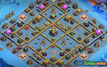 CoC Town Hall 14 Base Layouts: Home, Trophy & War Maps #15228