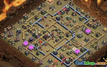 COC Town Hall 14 Base Düzenleri: Ev, Kupa ve Savaş Haritaları #16046