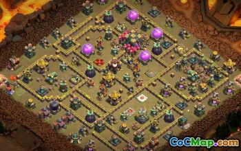 COC Town Hall 14 Base Düzenleri: Ev, Kupa ve Savaş Haritaları #16107