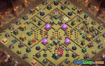 COC TOWN HALL 14 تخطيطات قاعدة: المنزل ، الكأس وخرائط الحرب #16386