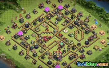 CoC Town Hall 14 Base Layouts: Home, Trophy & War Maps #17395