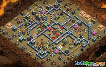 Tòa thị chính Coc 14 Bố cục cơ sở: Bản đồ Làng & Chiến tranh Home #13917