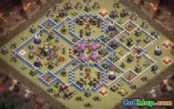 COC Town Hall 14 Baslayouter - Hem, krigs- och jordbrukskartor #13303