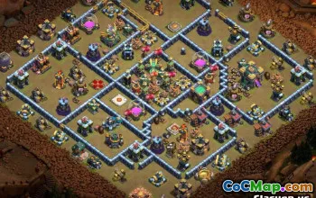 Coc Town Hall 14 Tata Letak Pangkalan: Rumah, Perang & Peta #13042