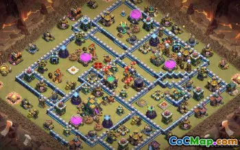 CoC Town Hall 14 Base Layouts: Home, War & Maps #13392