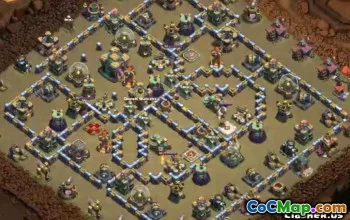 Radnice COC 14 Základní rozložení: Domovské, válečné a trofejní mapy #13205