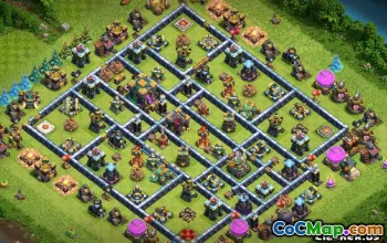 Tòa thị chính Coc 14 Bố cục cơ sở: Bản đồ nhà, chiến tranh & cúp #13517