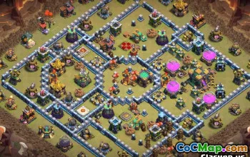 Tòa thị chính Coc 14 Bố cục cơ sở: Bản đồ nhà, chiến tranh & cúp #13556