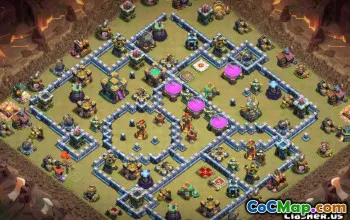 Tòa thị chính Coc 14 Bố cục cơ sở: Bản đồ nhà, chiến tranh & cúp #13615