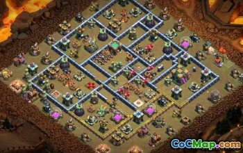COC Town Hall 14 Base Düzenleri: Ev, Savaş ve Kupa Haritaları #13878