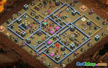 COC Town Hall 14 Base Düzenleri: Ev, Savaş ve Kupa Haritaları #13880