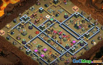 COC Town Hall 14 Base Düzenleri: Ev, Savaş ve Kupa Haritaları #13885