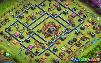 COC Town Hall 14 Base Düzenleri: Ev, Savaş ve Kupa Haritaları #13912
