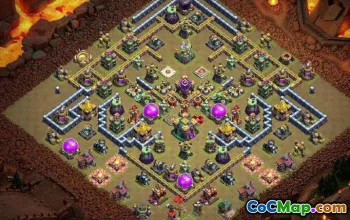 COC Town Hall 14 Base Düzenleri: Ev, Savaş ve Kupa Haritaları #13955