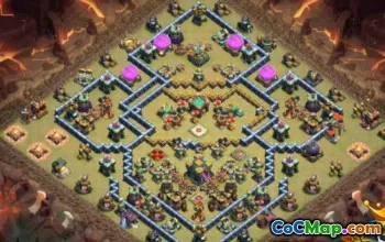 COC Town Hall 14 Base Düzenleri: Ev, Savaş ve Kupa Haritaları #14112