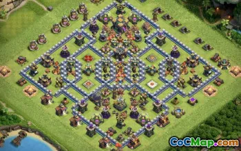 COC Town Hall 14 Base Düzenleri: Ev, Savaş ve Kupa Haritaları #14262