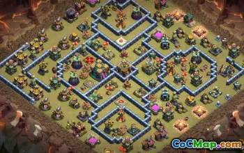 COC Town Hall 14 Base Düzenleri: Ev, Savaş ve Kupa Haritaları #14431