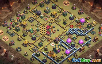 CoC Town Hall 14 Base Layouts: Home, War & Trophy Maps #14769