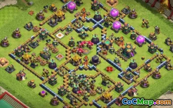 COC Town Hall 14 Base Düzenleri: Ev, Savaş ve Kupa Haritaları #15146