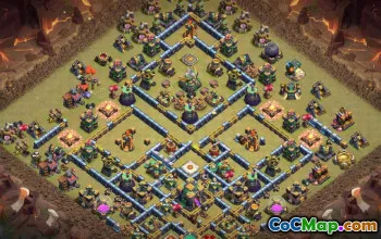 COC Town Hall 14 Base Düzenleri: Ev, Savaş, Kupa Haritaları #15730