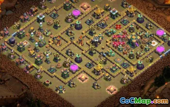 COC Town Hall 14 Base Düzenleri: Ev, Savaş ve Kupa Haritaları #15805