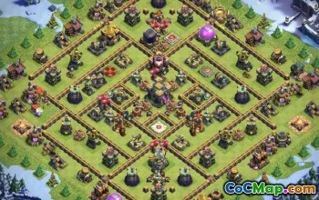 COC Town Hall 14 Base Düzenleri: Ev, Savaş ve Kupa Haritaları #15934