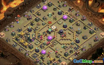 CoC Town Hall 14 التخطيطات الأساسية: خرائط المنزل والحرب والكأس #16490