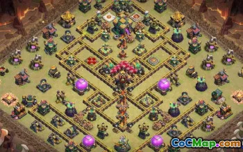 CoC Town Hall 14 Base Layouts: Home, War, & Trophy Maps #16666