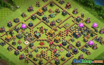 CoC Town Hall 14 Base Layouts: Home, War & Trophy Maps #16669