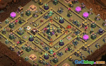 CoC Town Hall 14 Base Layouts: Home, War, Trophy Maps #16994