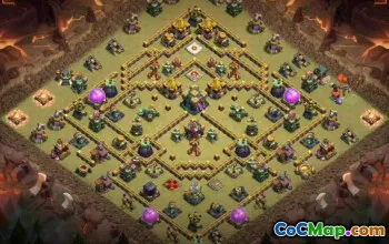 CoC Town Hall 14 Base Layouts: Home, War & Trophy Maps #17038