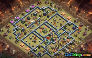 CoC Town Hall 14 Base Layouts: Home, War & Trophy Maps #17171