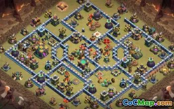 COC Town Hall 14 Baslayouter: Länkar för krig och jordbruk #13757