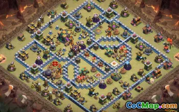 COC Town Hall 14 Baslayouter & Links for War & Home #13313