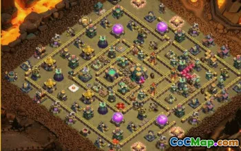 CoC Town Hall 14 Base Layouts & Map Links | War & Trophy Bases #29694