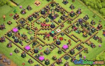 CoC Town Hall 14 Base Layouts & Map | War & Home Village Designs #27678