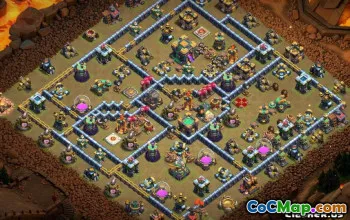 COC市政厅14基本布局和地图|复制和链接＃13922