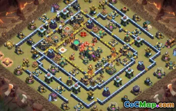 COC市政厅14基本布局和地图 - 立即复制！ ＃12949