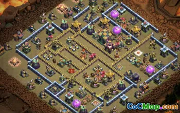 COC टाउन हॉल 14 बेस लेआउट और मैप्स - अब कॉपी करें! #13132
