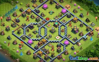Tòa thị chính Coc 14 Bố cục cơ sở & Bản đồ - Sao chép ngay! #14533