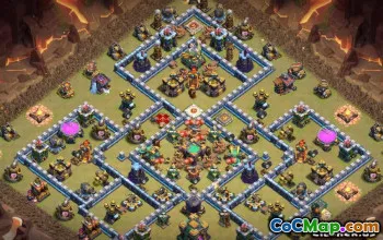 COC Town Hall 14 ბაზის განლაგება და რუქები | კოპირება და გაზიარება! #12997