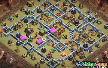 Coc Town Hall 14 Basislayouts & Karten | Kopieren und teilen #13390